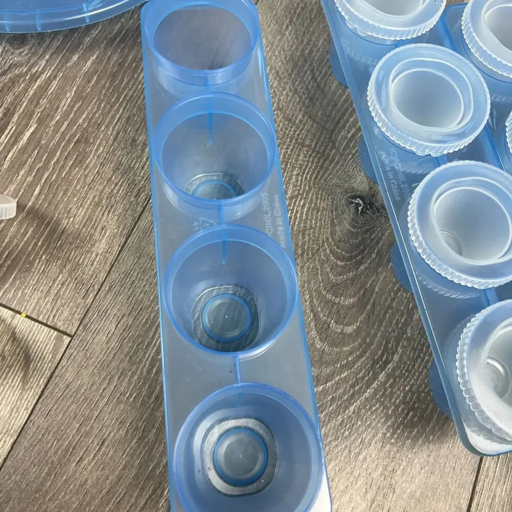 12-Piece Shot Glass Ice Cube Mold Set -blue Jello Shots